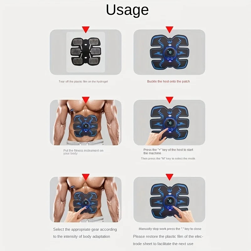 EMS Trainer 2025: Aparat de antrenament abdominal reîncărcabil prin USB - Colecția inteligentă fără fir