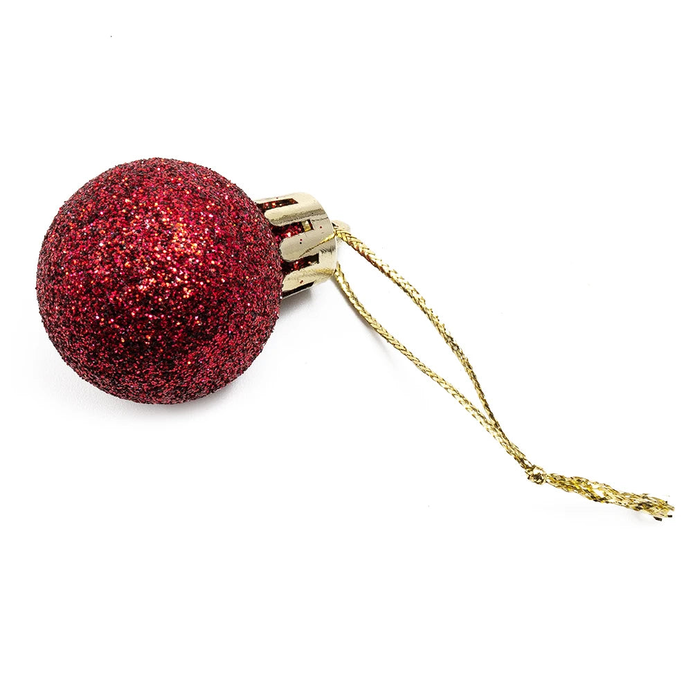 Choice Christbaumkugeln Kunststoff - 24 Stück, Ø3 cm