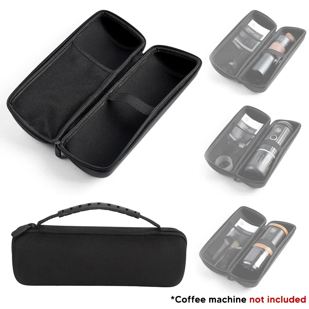 icafilas Portable Kaffeemaschine - Heizbar für Kapseln & Pulver, Travel Espresso Maker mit Tasche