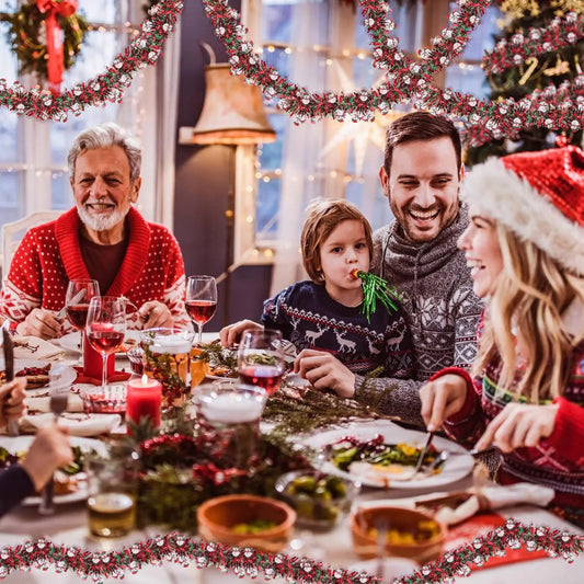 2M Weihnachten Girlande Party Decor DIY Weihnachtsbaum Santa Claus Bänder Kranz Hängen Pendent Weihnachten Party Supplies