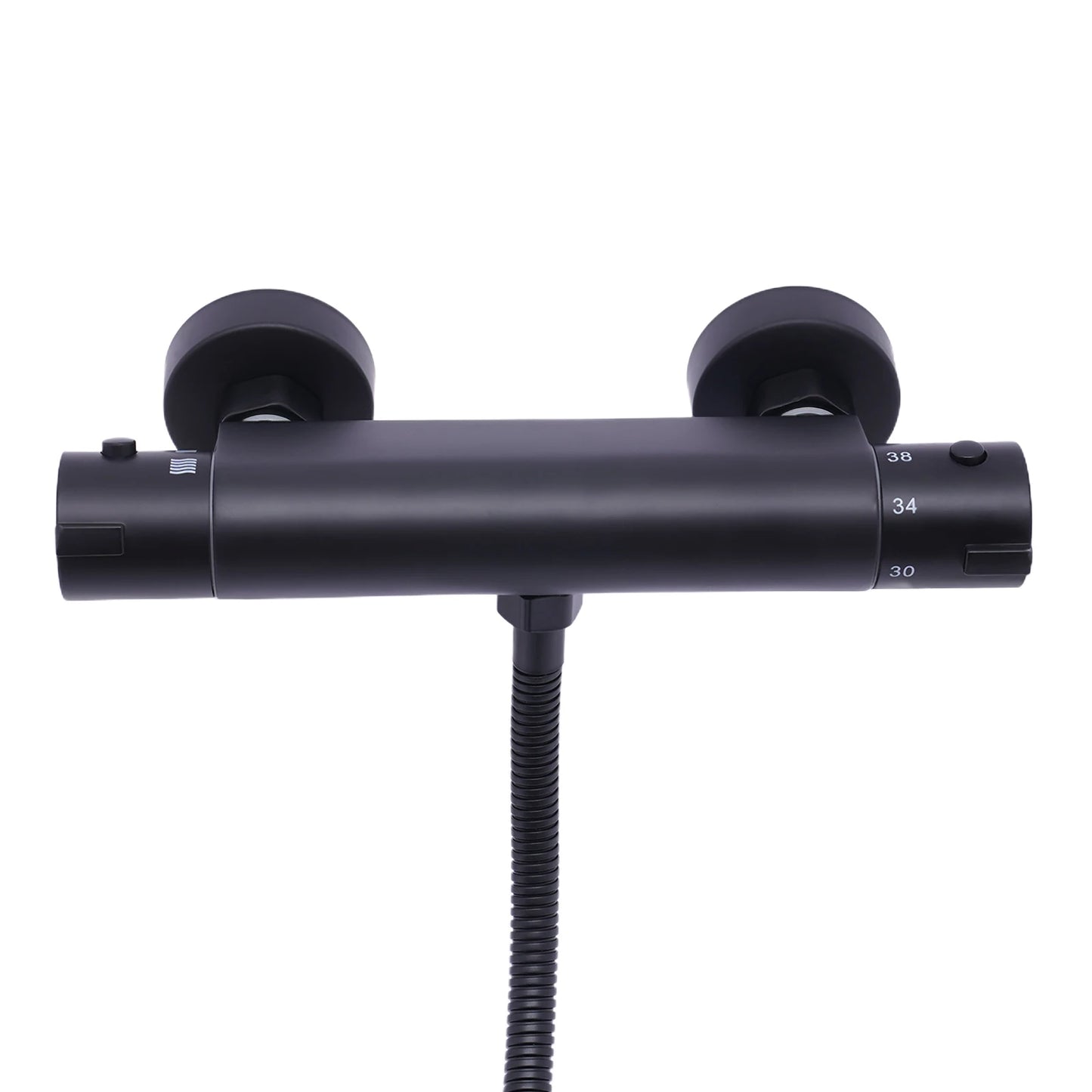 NONE Thermostatisches Handbrause-Set 3 Modi Wandmontage 38°C-Regelung