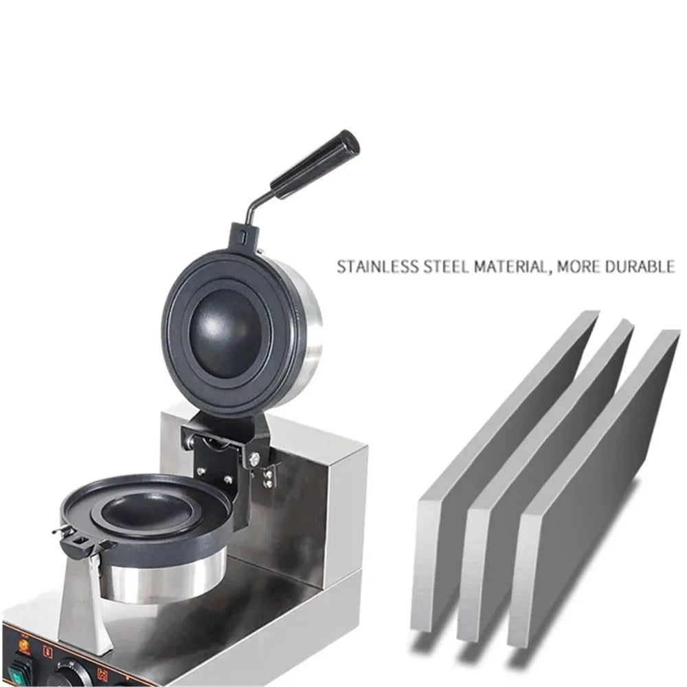 WaffelPro UFO Vielseitiges Eis Burger Gerät - Leistung 1000-1500W, Maße 28x23cm