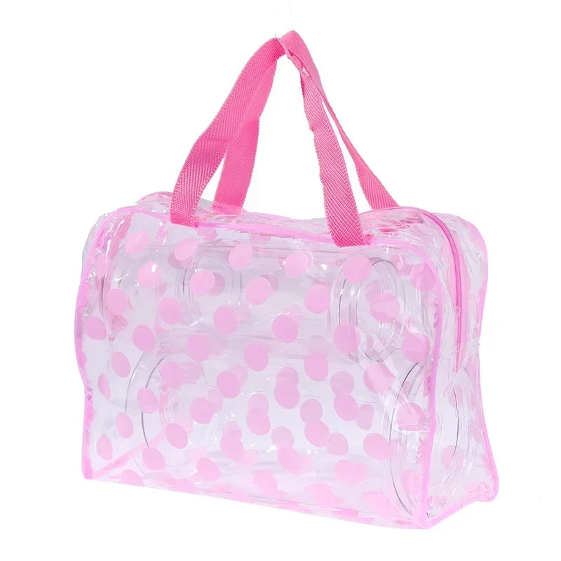 PVC Waterproof Swimming Bags Outdoor Sports Travel Bathing Storage Bag Women Transparent Beach Sea Pool Supplies