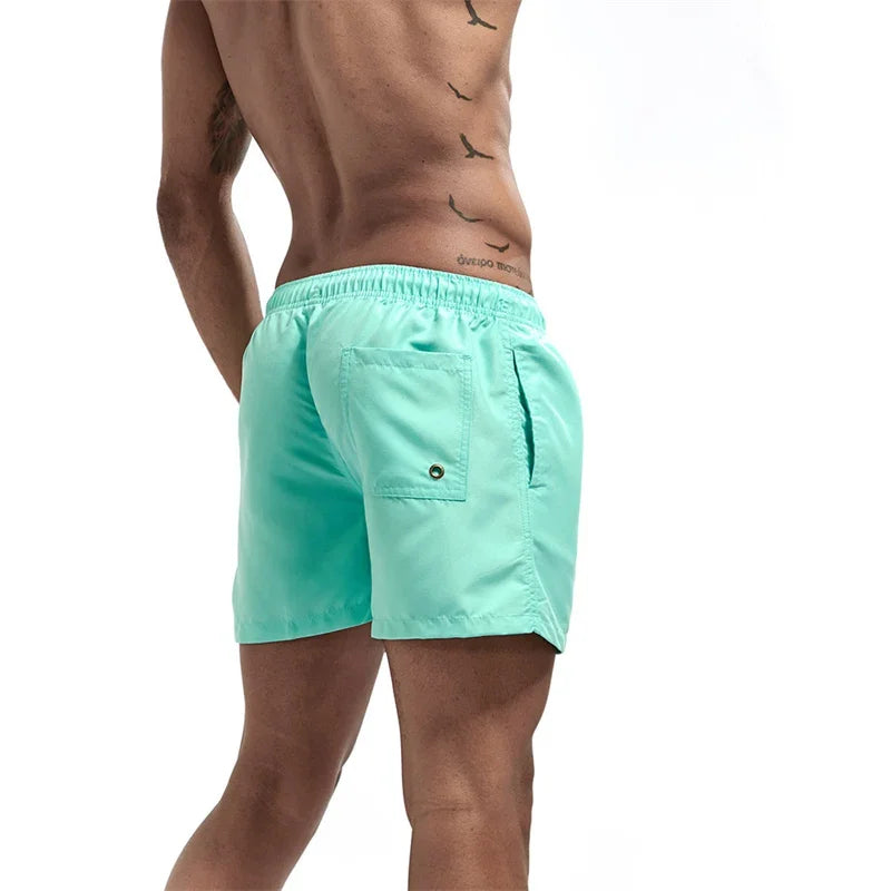 Herren Schwimmschorts 2025: HooThreads Polyester Pockets Mesh Liner Casual Beach - Quick Dry Schwimmen Baden Board Shorts Schwimmanzug