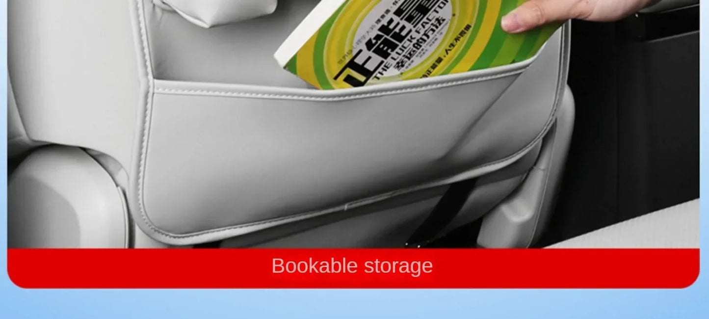 Car Seat Back Storage Bag Large Capacity PU Leather Car Backseat Organizer Storage Bag for Li Lixiang L6 L7 L8 L9 2022 2023 2024