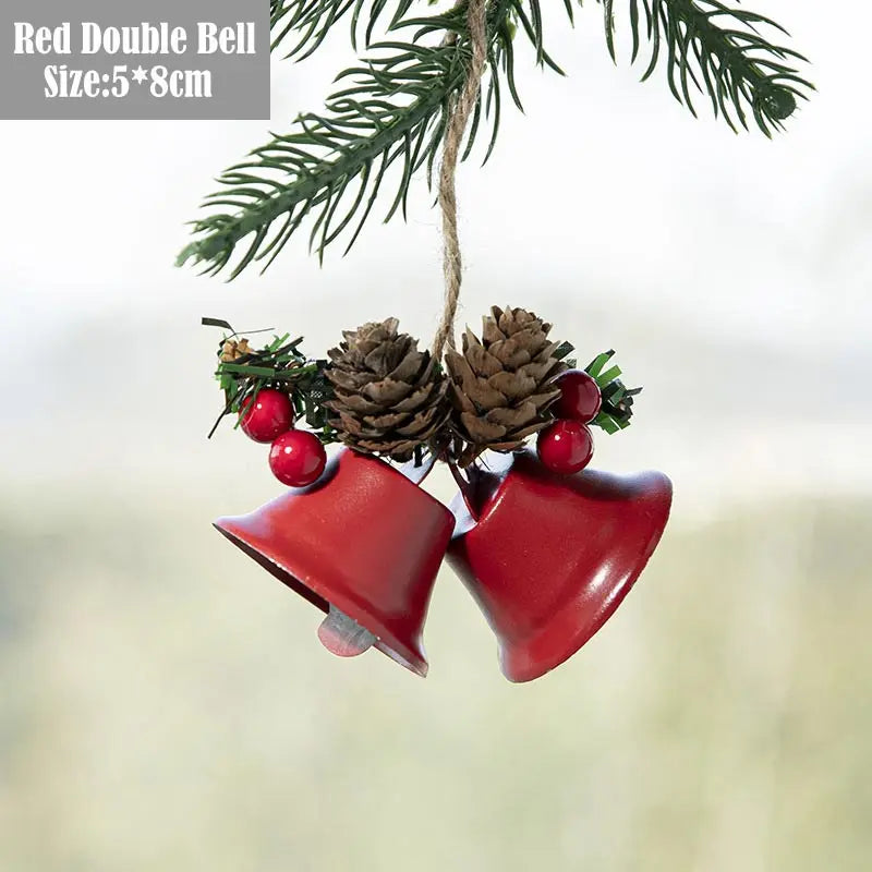 Weihnachtsdekoration, Weihnachtsbaum, Plüsch-Anhänger, Weihnachtsmann, kleine Glocke, Elch, Schneeflocke, Schleife, Stern, Glückstüte, Zuckerstangen-Anhänger