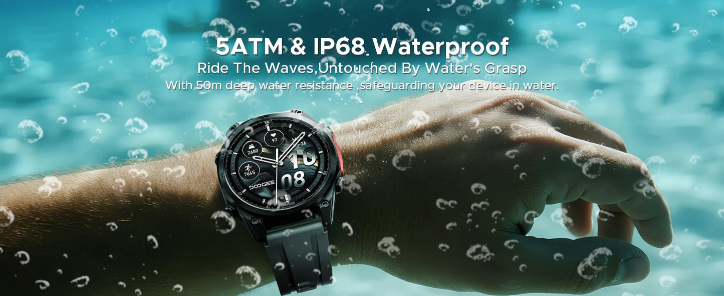 DOOGEE ANYWISE W1 PRO Smartwatch 5ATM - Kapazität 350 mAh, Display 1,4