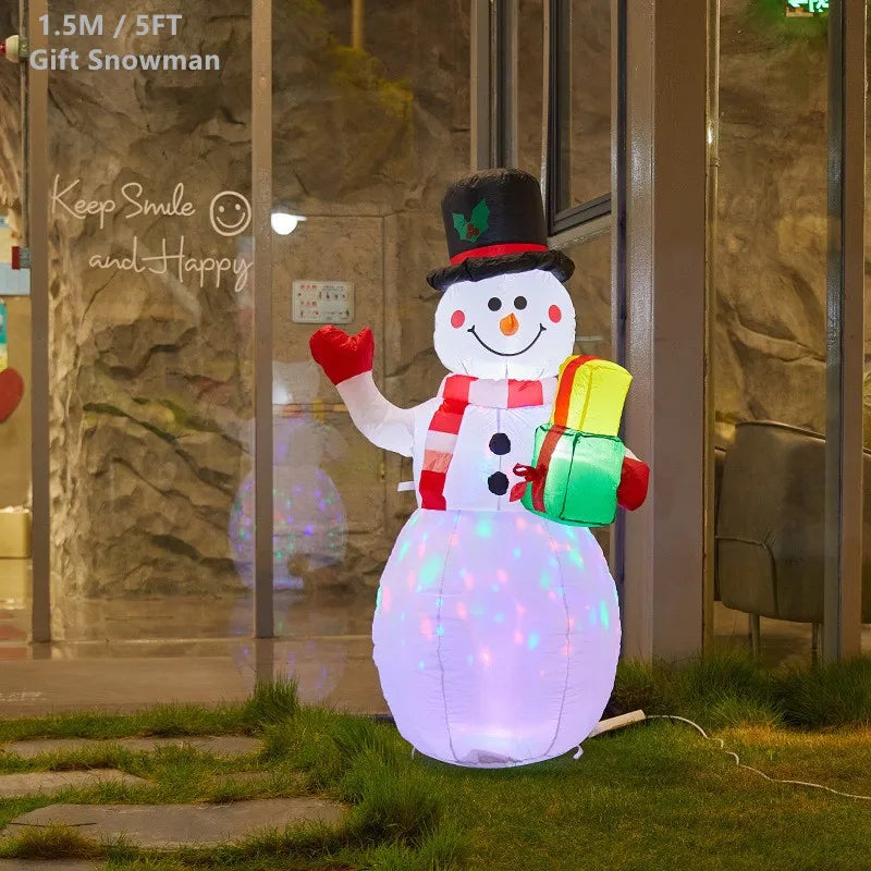 Christmas Inflatable Model,climbing Wall Santa Claus Glowing Inflatable Model, Outdoor Garden Scene Decoration Hanging Ornaments