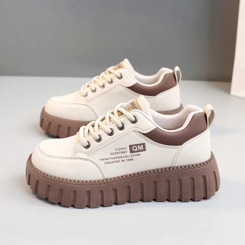 CEENIU TG00352 Plateau Sneaker Komfort - 5cm Absatz, PU