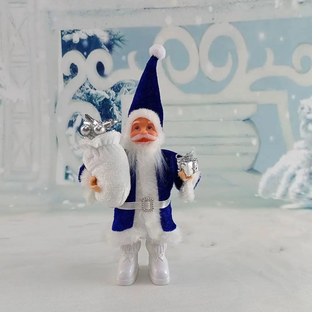 1pc Christmas Decoration Standing Santa Claus Statue Xmas Tree Oranments Hanging Pendants Desktop Adornment Party Supplies Gift