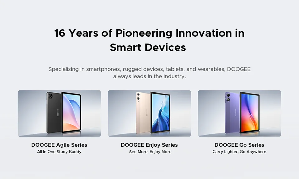 DOOGEE TabA9+ 2in1 Tablet - 4GB RAM 64GB ROM 8580mAh