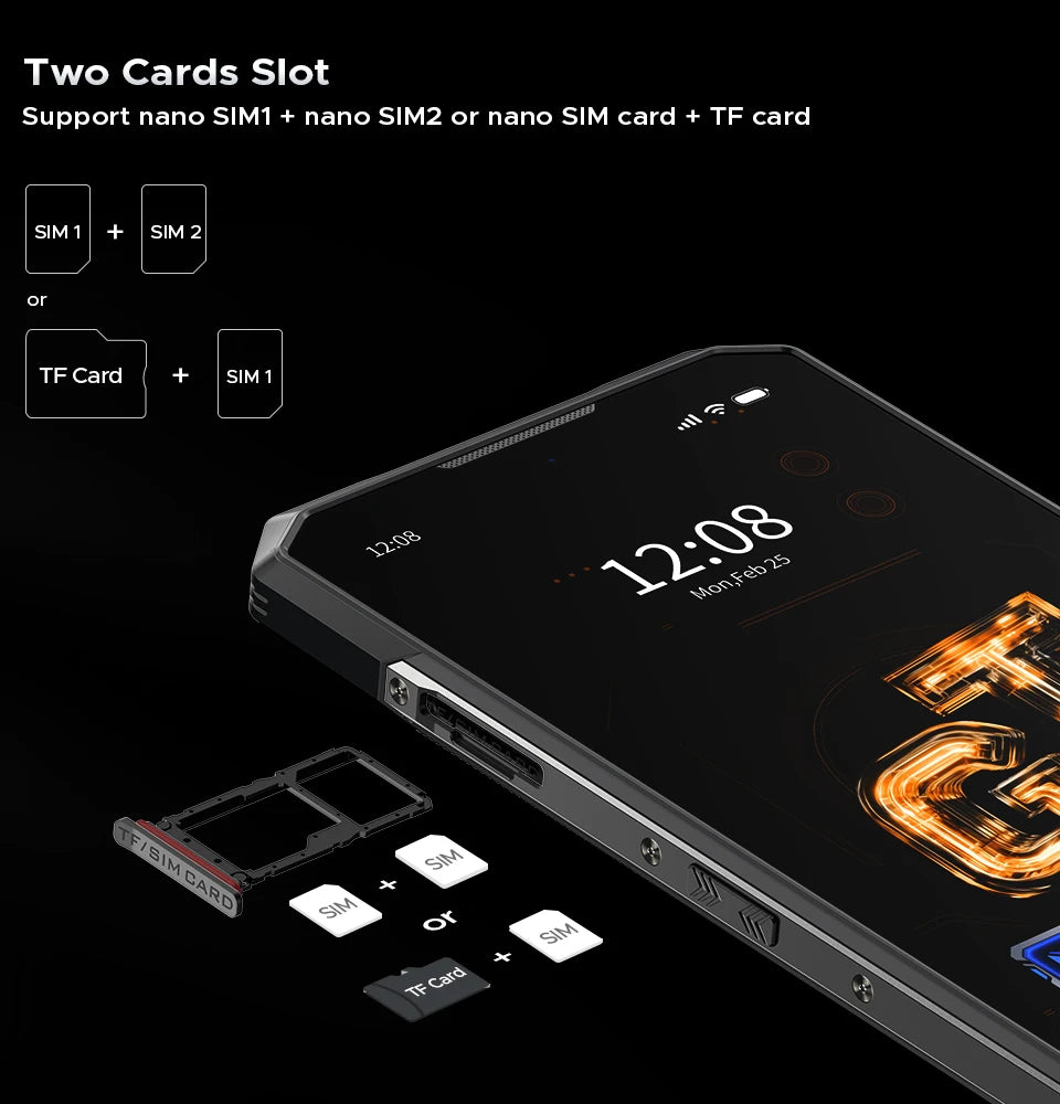 DOOGEE Blade GT Ultra LED-Lichteffekt - 5500 mAh, 33 W, 6.72 Zoll