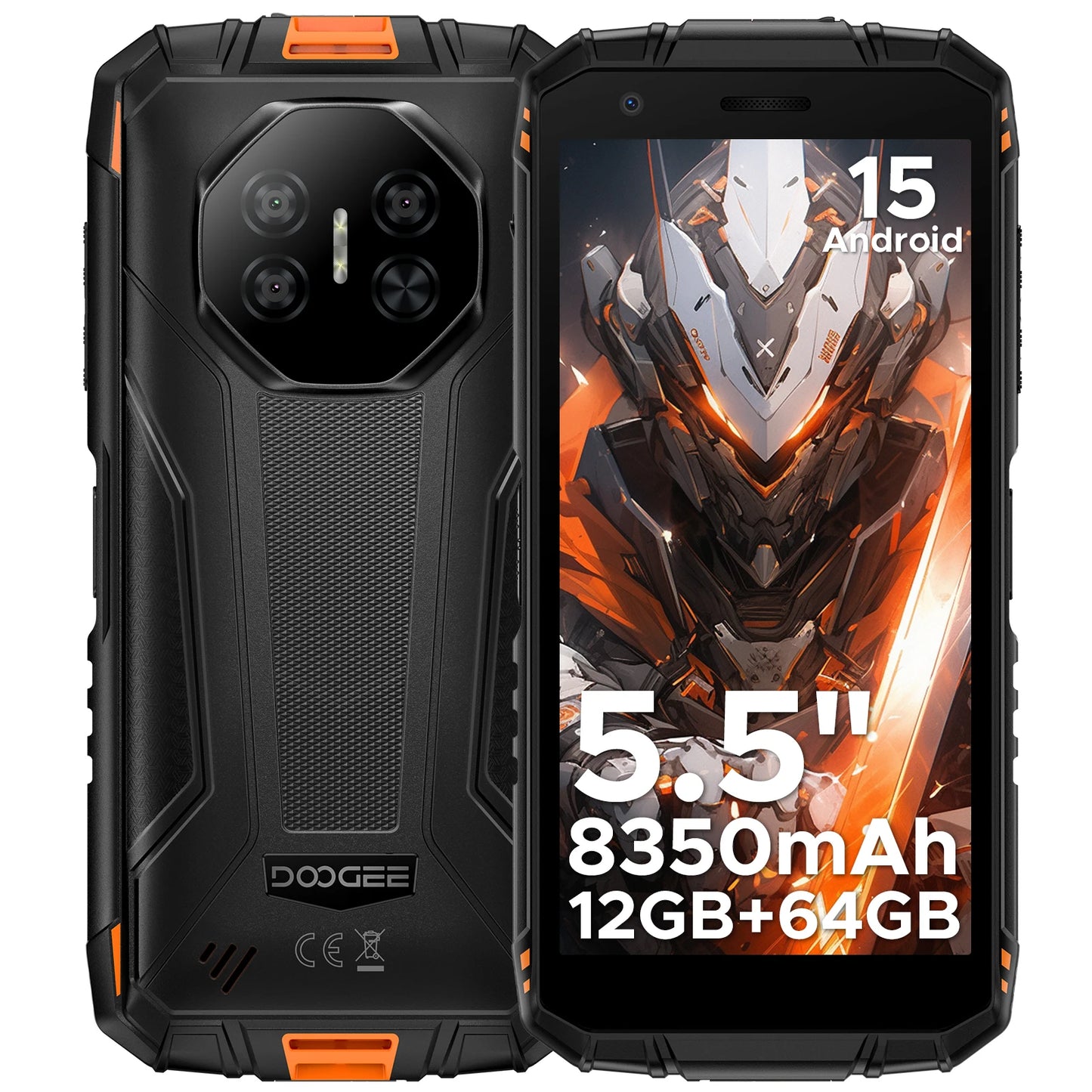 DOOGEE Fire 3 Robustes - 8350mAh Akku 5.5Zoll Display Unisoc Octa Core
