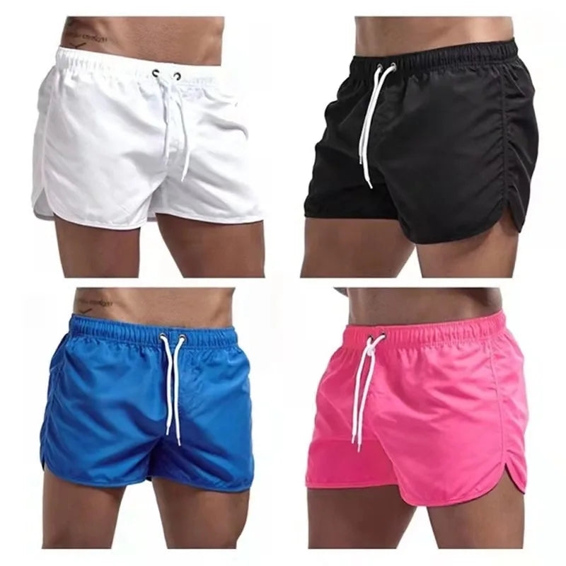 Herren-Schwimmschorts 2025 Sommerfarbenfrohes Schwimmbekleidung Mann-Schwimmanzug Schwimmhose Elegant-Strandhose Surfboard-Male-Laufbekleidung-Hose