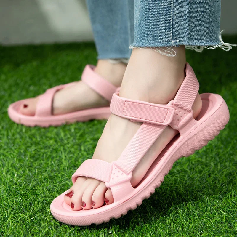 Sommer-Sandalen 2025: Womens Sandals Summer Trend Anti-slip Wear-resistant - Lightweight EVA Flat Sandals Women Outdoor Beach Shoes Collection