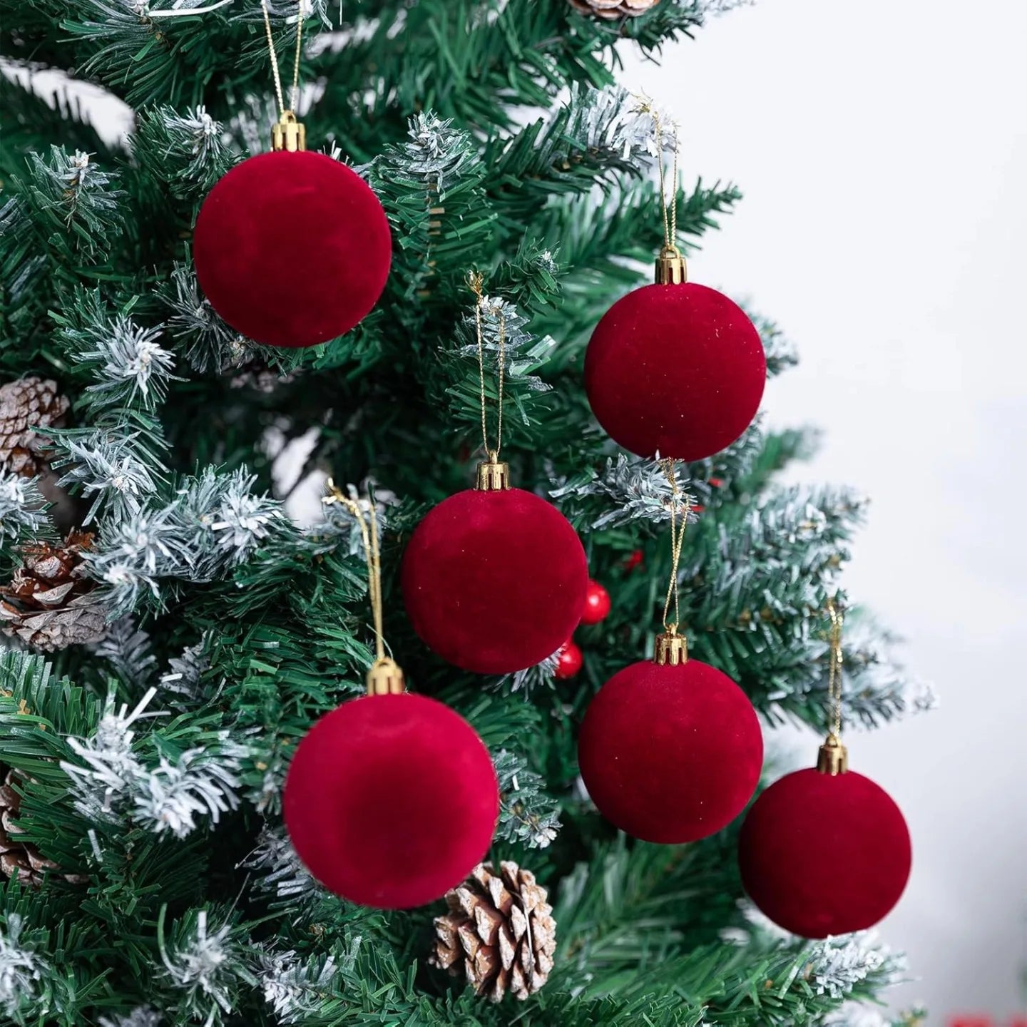 Choice Velvet Weihnachtskugeln Unzerbrechlich - Kunststoff, 6 cm, 30 St.