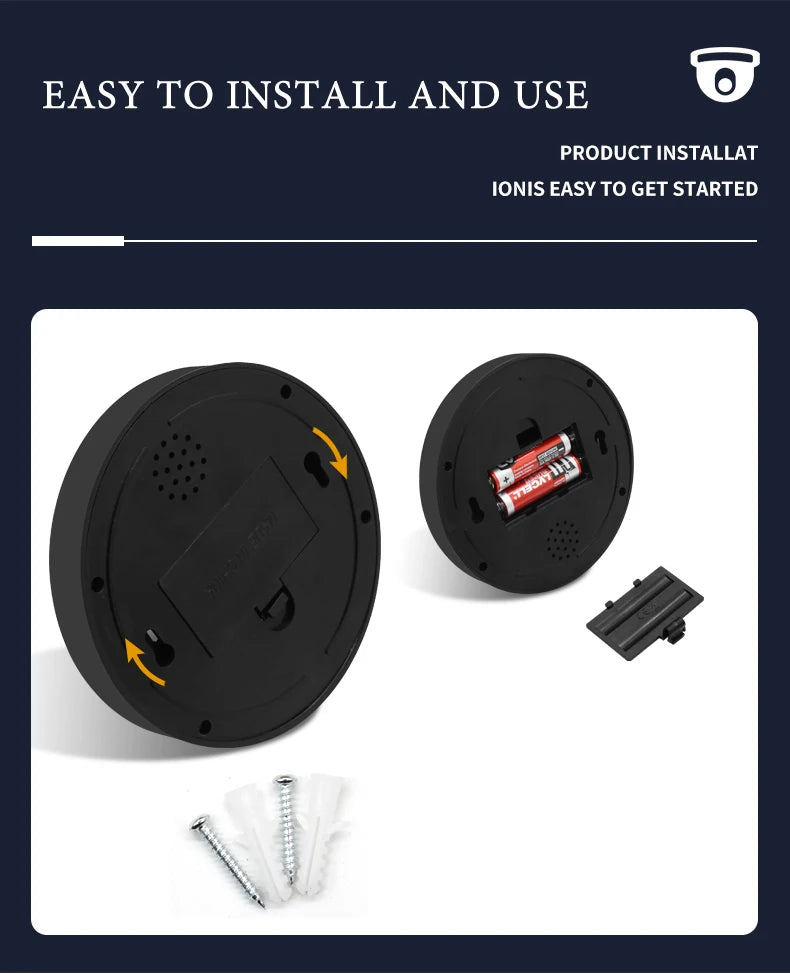 Attrappe-Kamera 2025: Creative Black Plastic Dome CCTV - Flashing LED Fake Camera AA Battery Collection