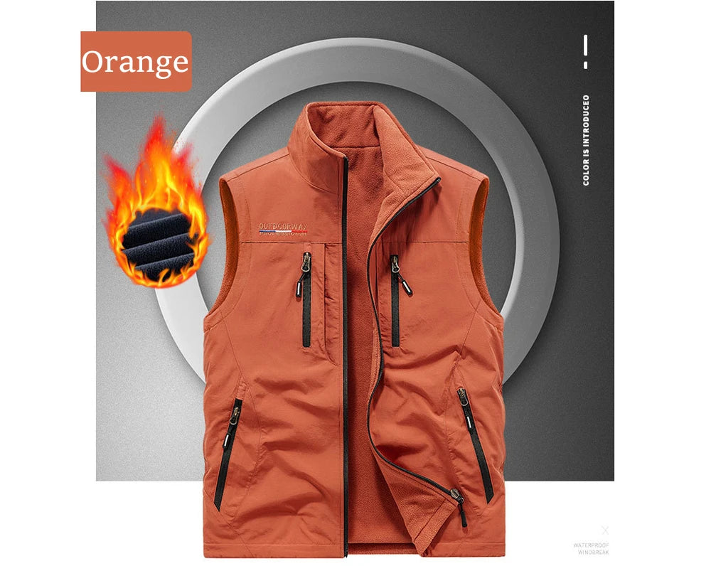 AlpinPro Field Outdoor-Weste Warm - 6 Taschen, Fleece M-XXL