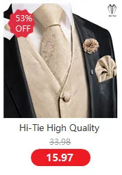 Hi-Tie Peach Pink Salmon Silk Mens Bow Tie Pocket Square Cufflinks Set Pre-tied Butterfly Knot Bowtie for Male Wedding Business