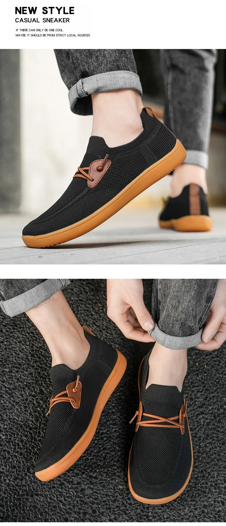 Men Casual Sneakers Minimalism | Zero Drop Sole | Walking Shoes Outdoor Breathable Non-slip Flats Loafer Mens Driving Shoes 2025