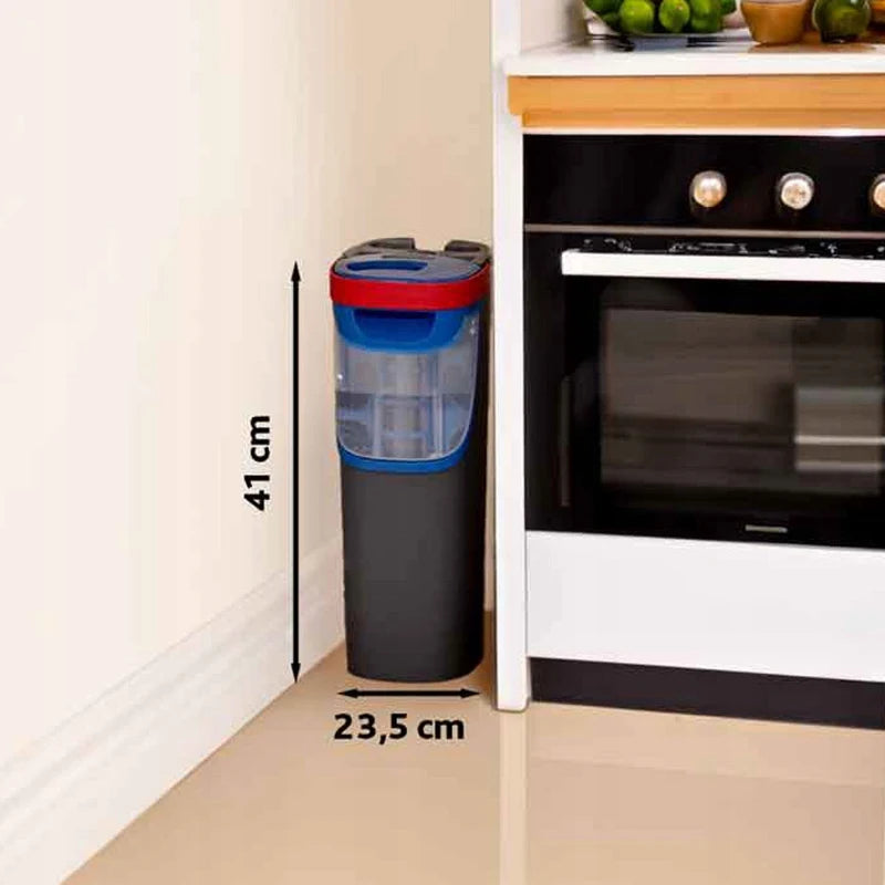 Vileda H2prO Flachmopp - Zwei Kammern Eimer Kapazität 501 ml Rechteck