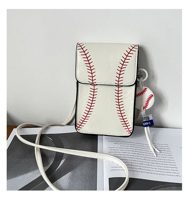 Fashion Vielseitig Crossbody Taschen 2025 - Baseball Gedruckt Schulter Tasche - Handy Quadrat Taschen Personalisiert Schräg Klein Geldbörse