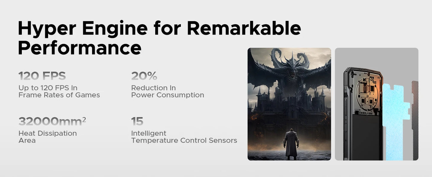 DOOGEE V40 Pro Robustes Gaming Smartphone - 8600 mAh 33W 6,78 Zoll