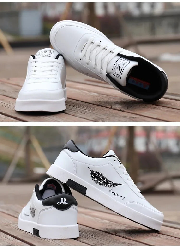 Men Sneakers 2024 Summer Men's White Sports Shoes Fashion Male leather casual Shoe Zapatillas Hombre Chaussure Homme