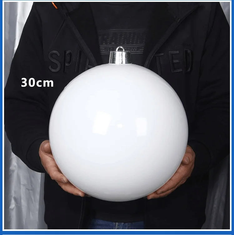 Pearlescent Kugel Glänzende Christbaumkugel - Durchmesser 12-25 cm Kunststoff