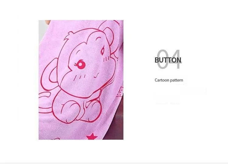 Cartoon Wearable Bath Towel Fiber Polyester Brocade Bath Skirt Thickening Absorbent Soft Wipe Bath Towel Beach Towel Sling