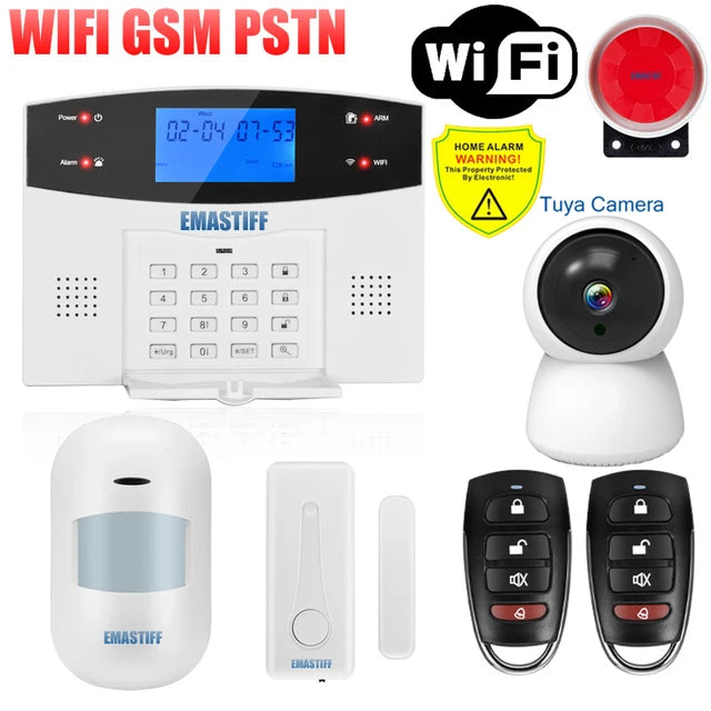 Alarmanlage 2025: IOS Android APP Wired Wireless Home Security - Tuya WIFI PSTN GSM Intercom Remote Control Collection