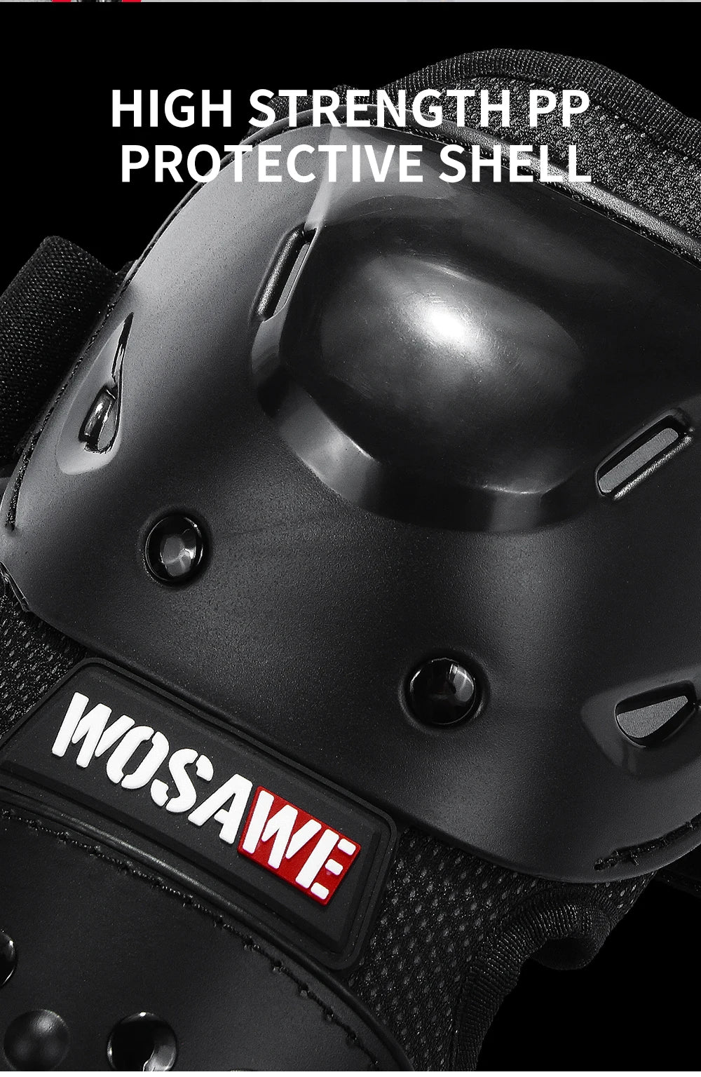 WOSAWE Sports Knee & Elbow Pads Motorcycle Knee Protection Ski Motocross Shin Guards Dirt Bike Off-road Cycling Knee Protector
