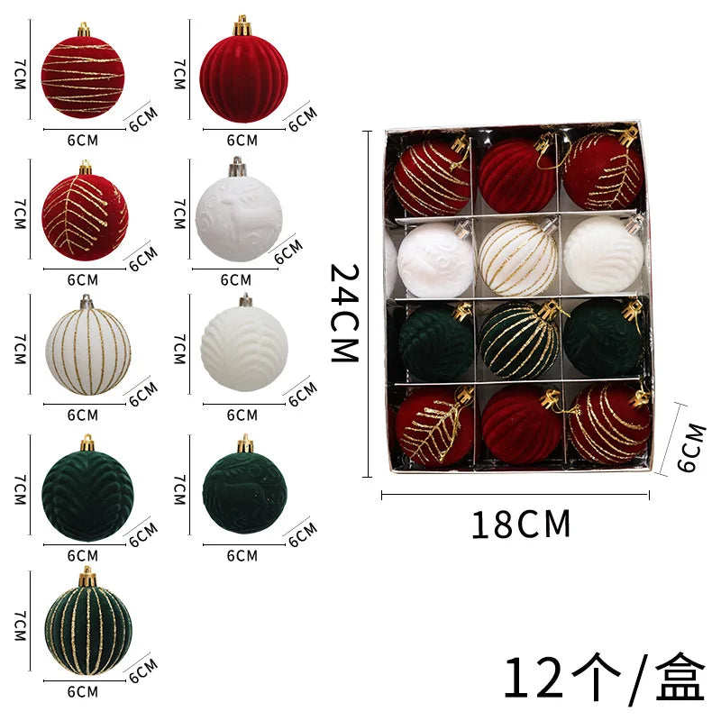 Choice Weihnachtskugeln - 12er Set Ø6 cm Glas Christbaumschmuck