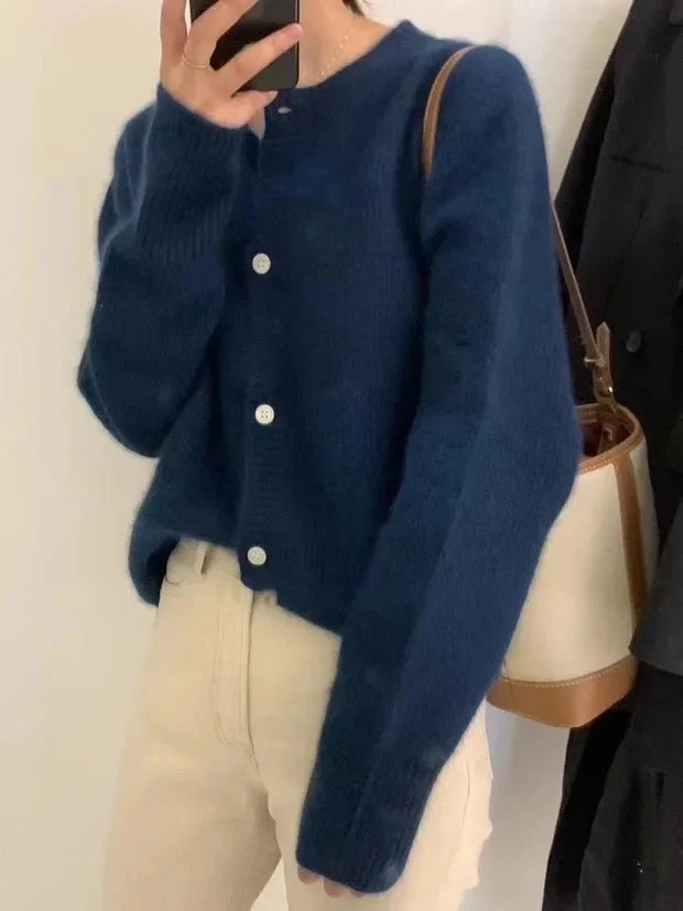 LIBIELY Cardigan Rundhals Kuschelig Warm Polyester - Kapazität Standard Leistung Hoch Größe M/L