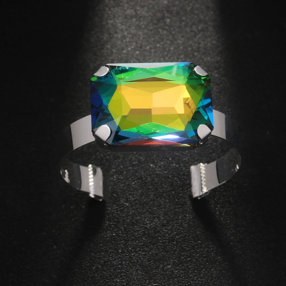 Stonefans petrecere multicolor exagerat brățară femei farmecul dansului Drag Queen estetic încheietura mâinii stras deschis brățară decorare