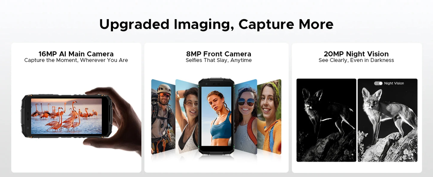 DOOGEE Fire 3 Ultra Robustes Smartphone - 8350mAh 18W 5,5 Zoll