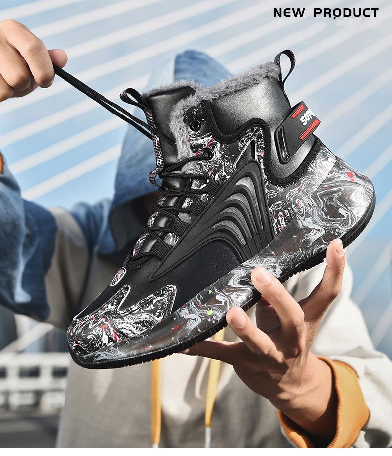 Ghete de iarnă Lexsan Allround cu șireturi, impermeabile - mărime până la gleznă, talpă antiderapantă