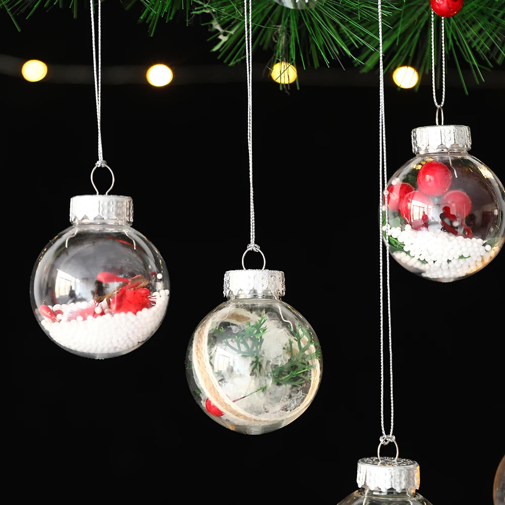 Partigos Hängende Schneekugel Kristall - Kapazität 5 Stk; Größe Ø4 cm