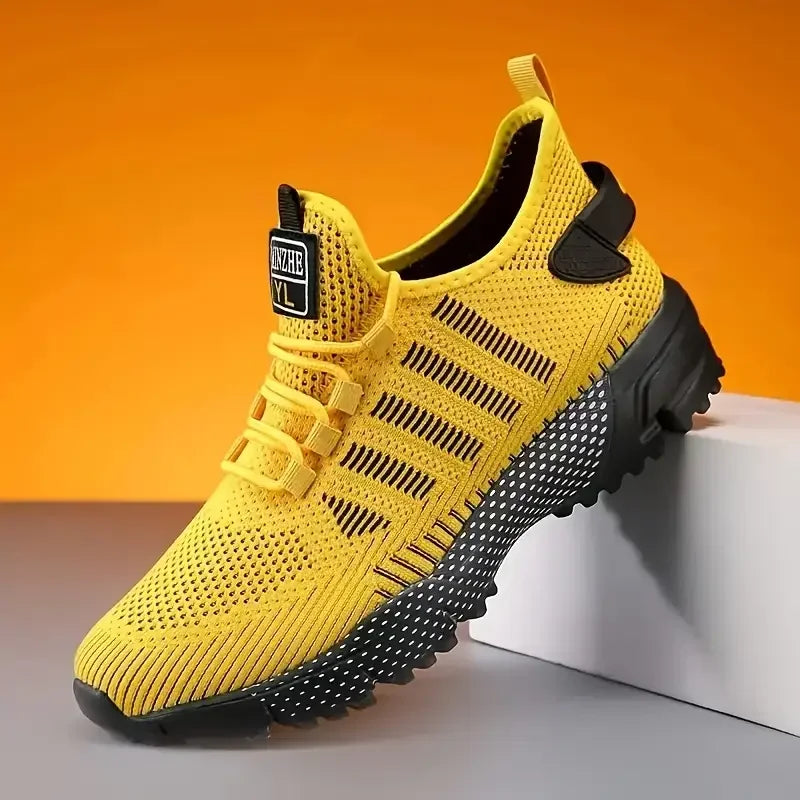 Men's Sneakers Running Shoes for Men Lightweight High Quality Mens Shoes Mesh Casual Sneaker Lace-Up Summer Sports Tennis Shoe