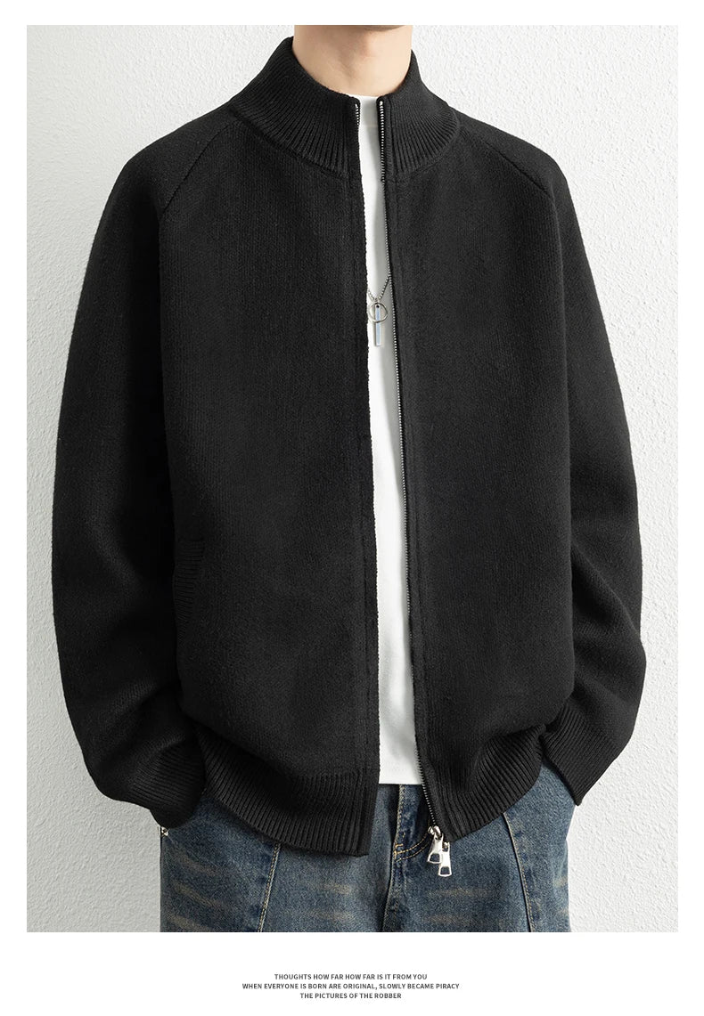 Choice M6001 Strickcardigan Stehkragen - Größe M, Polyamid