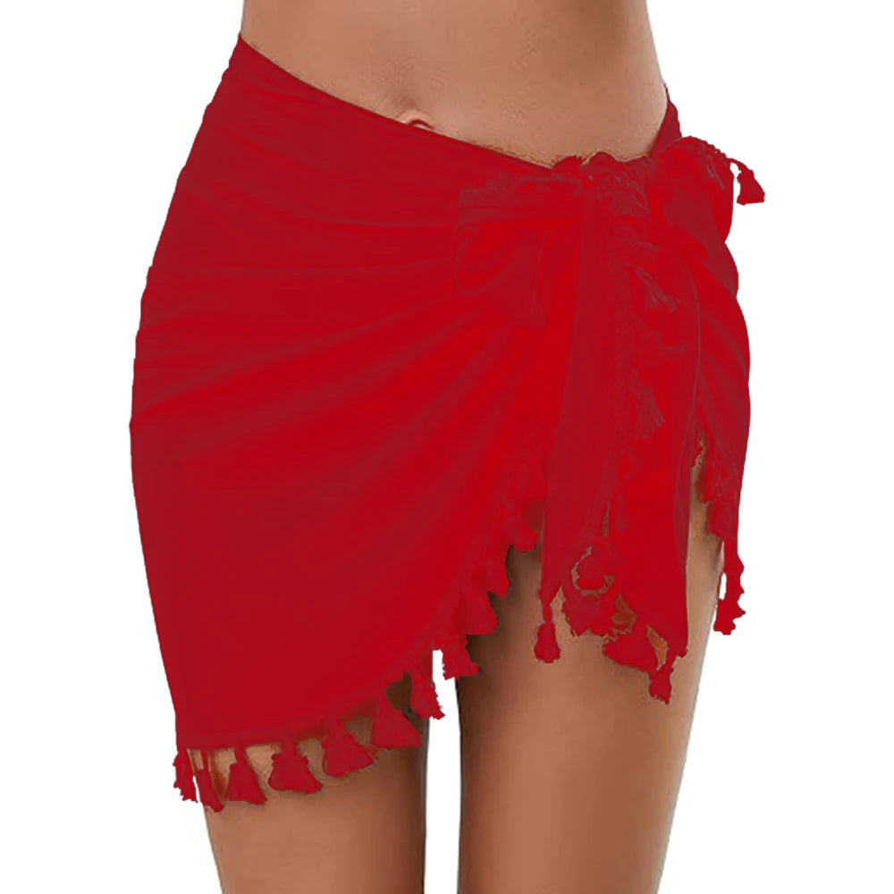 Dosabolakosa Sarong Sexy Chiffon - Kurz Rayon Einheitsgröße