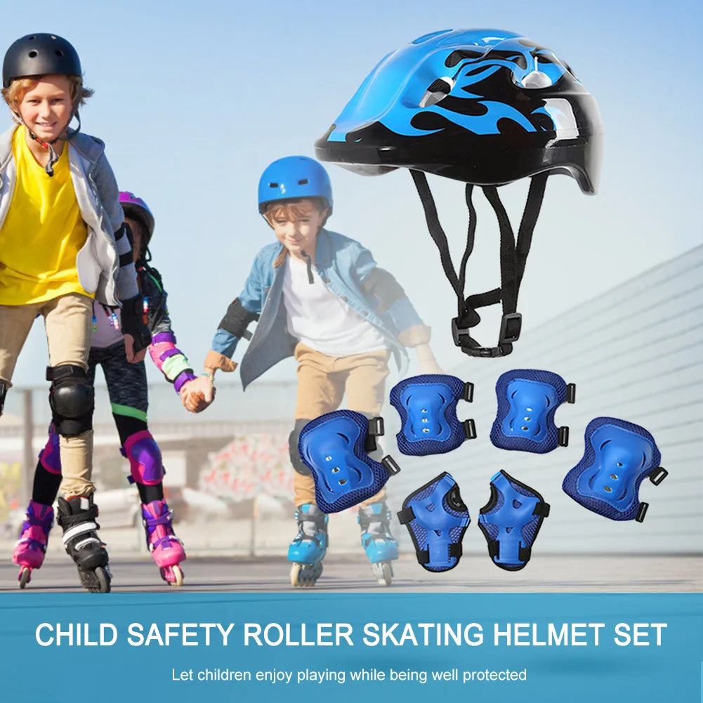 JOCESTYLE Skate Schutzset Verstellbar - Helm 48-55cm ABS