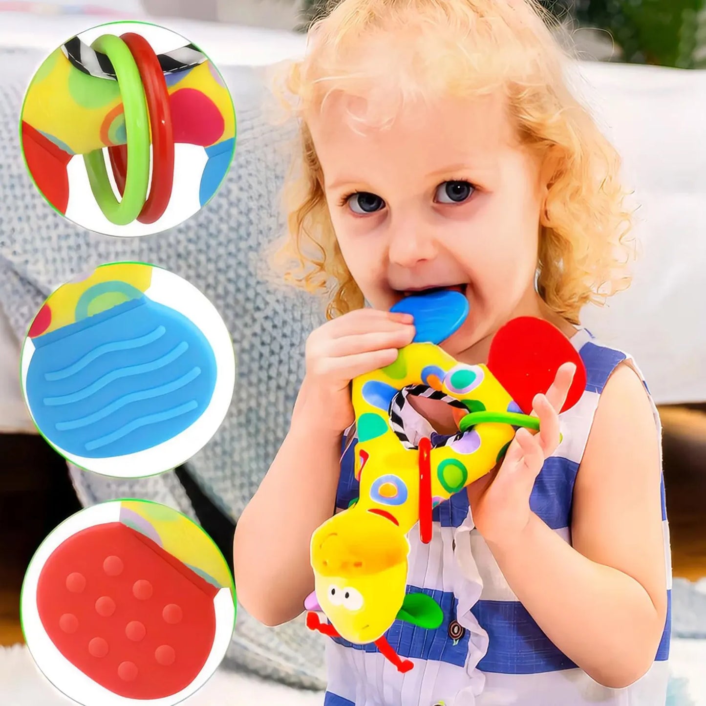 6Types Giraffe Musikspielzeug - Beißring 20cm Plüsch