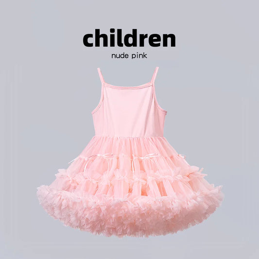 Girls' Dresses with a Sense of Luxury for Summer 2025. Sweet Children's Dresses for Children's Day. Princess - style Sling Dress