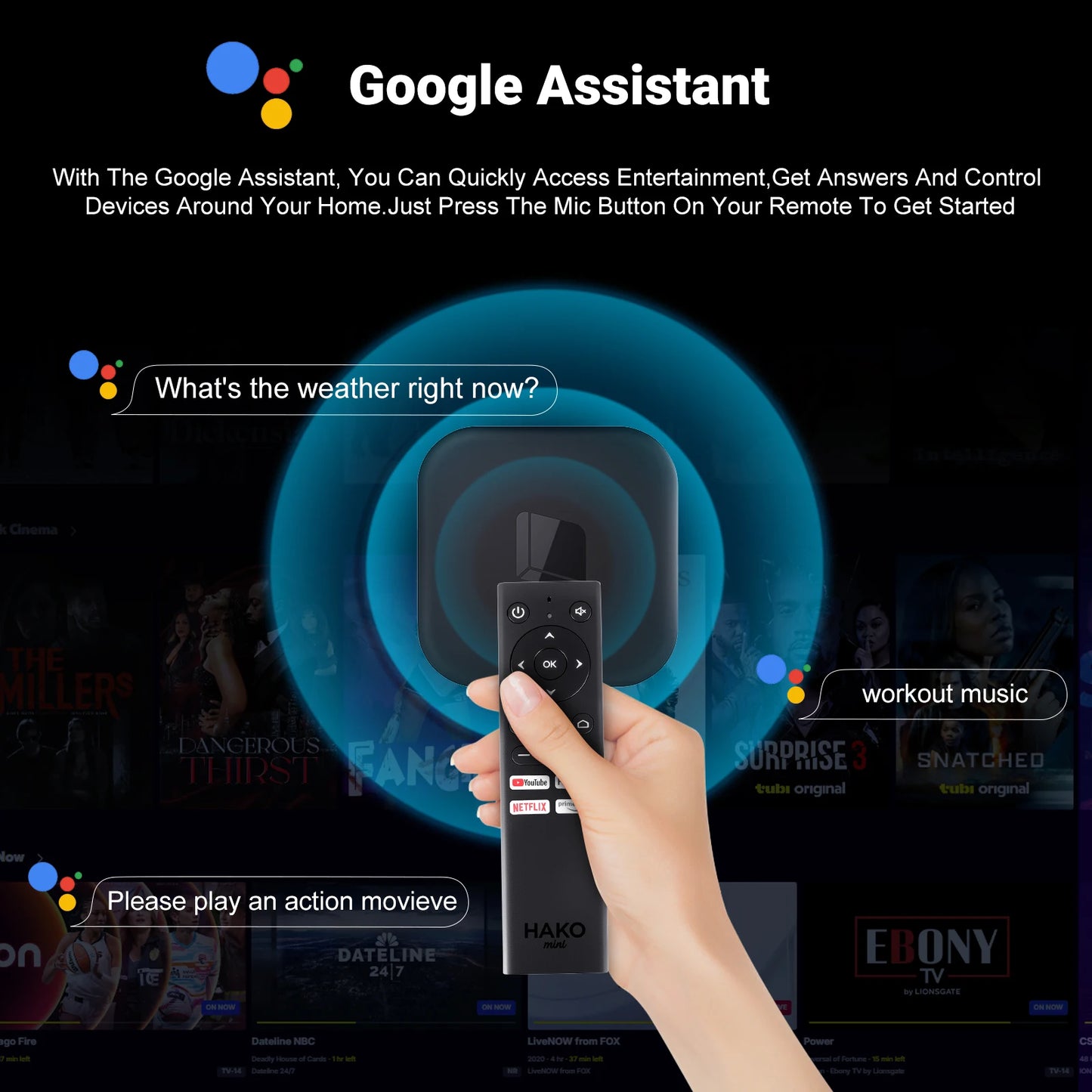 XGODY Android 12 TV Box - Google Zertifiziert 2GB+8GB Smart WLAN6 4K HD Dolby Digital Quad Core mit Tastatur