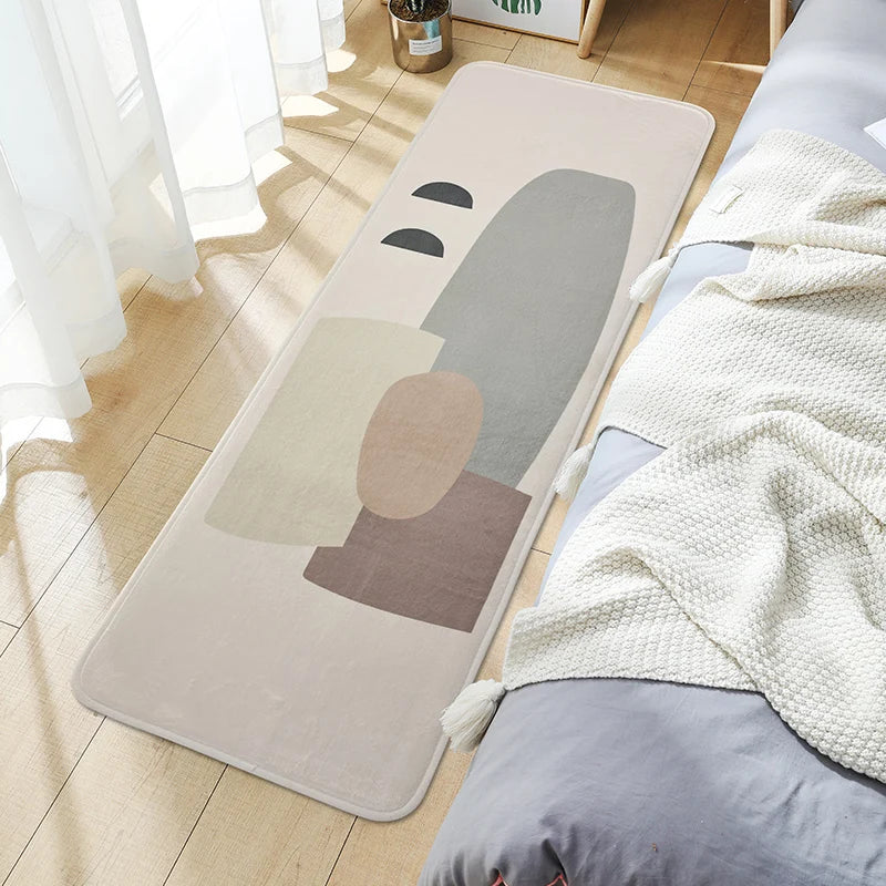 Cartoon Bedroom Carpet Home Bedside Blanket Long Strip Plush Bed Front Floor Mat Living Room Sofa Coffee Table Non-slip Foot Ma