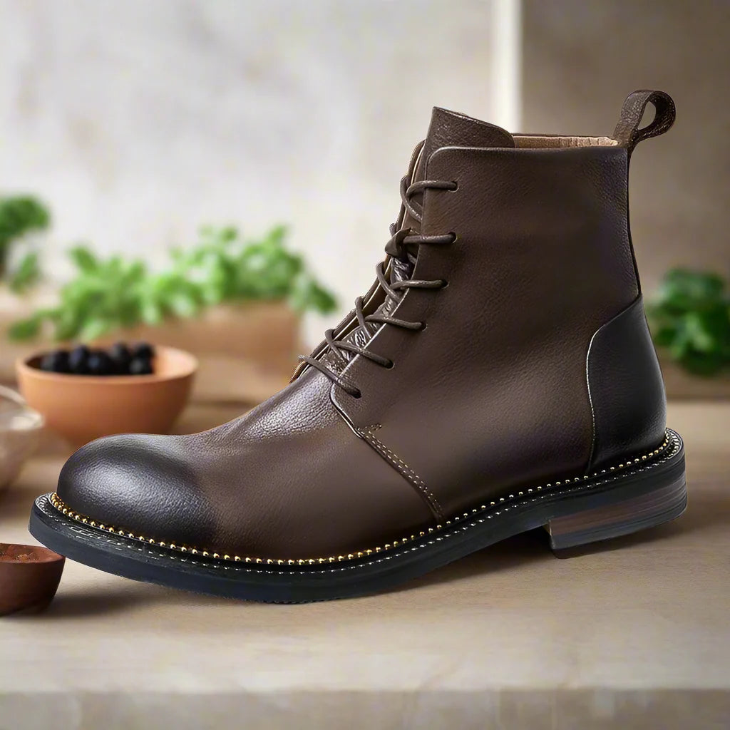 Handmade high quality soft leather boots in British style