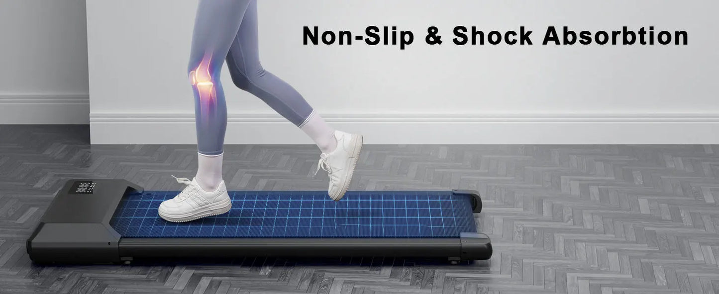 Superun Walking Pad Laufband 2.2HP - 2-in-1 Portabel Under-Desk Heimtrainer für Büro & Zuhause