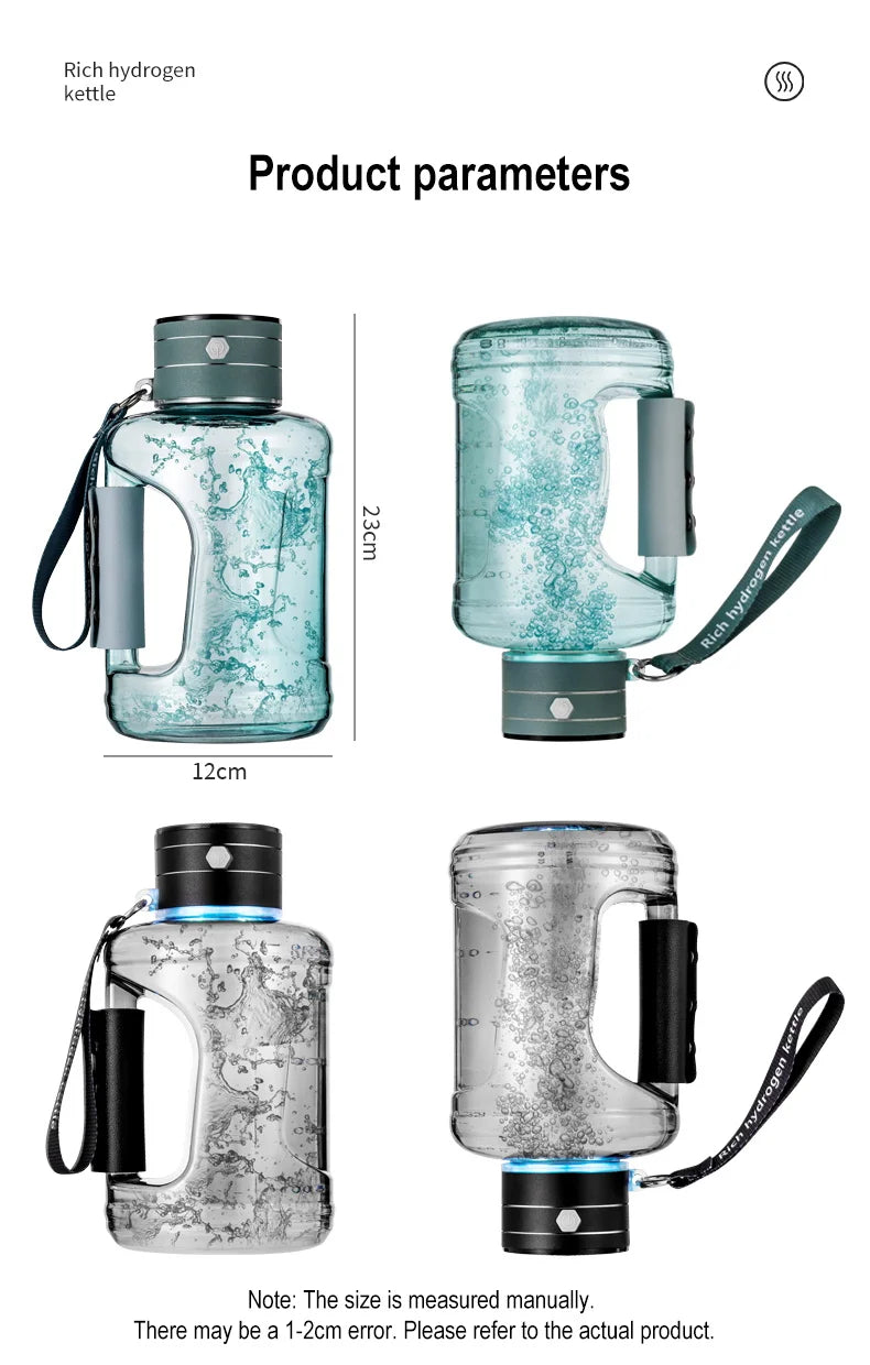 1.5L Hydrogen Rich Portable Sports Water Bottle Rich Molecular Hydrogen Water kettle Hydrogen-Rich Electric Stirring Water Pot
