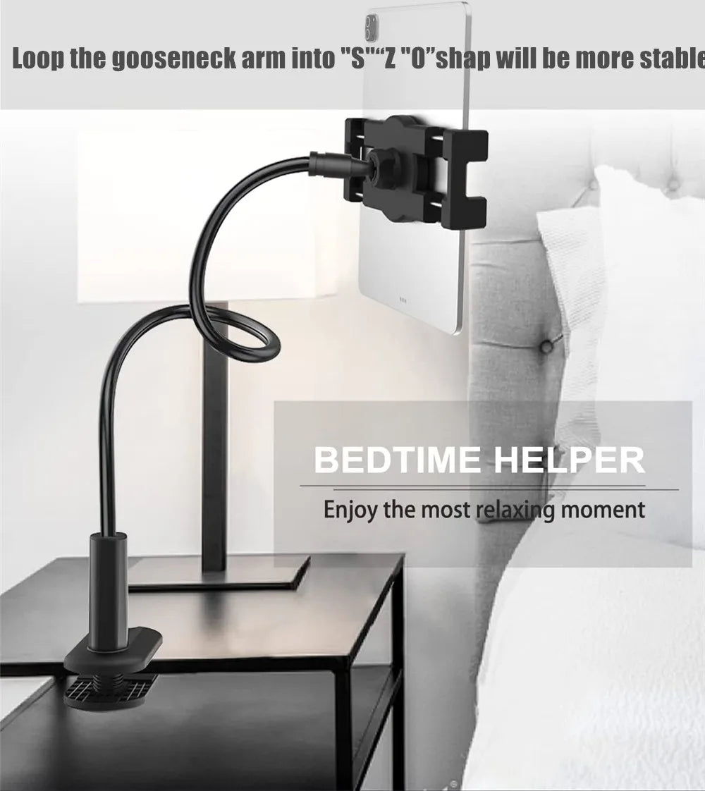 Tablet-Halterung 2025: Flexible Long Arm Stand 5-11'' Phone Tablet Support Xiaomi Samsung iPad Collection